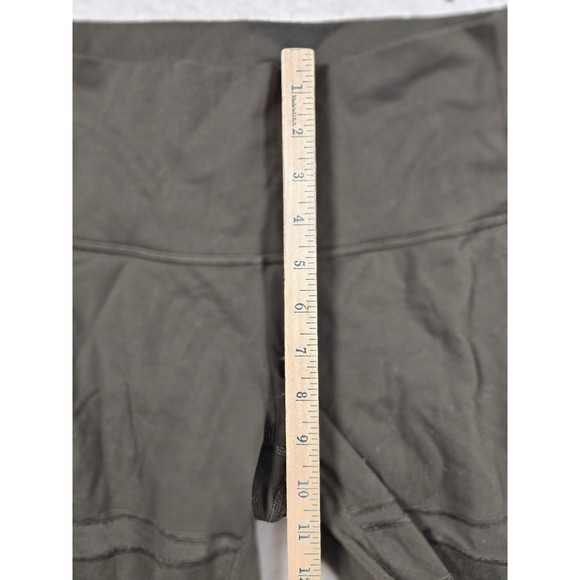 Lululemon Mesh Moto Leggings Womens Size 6 Olive Green High Rise Yoga Pants - Picture 6 of 8